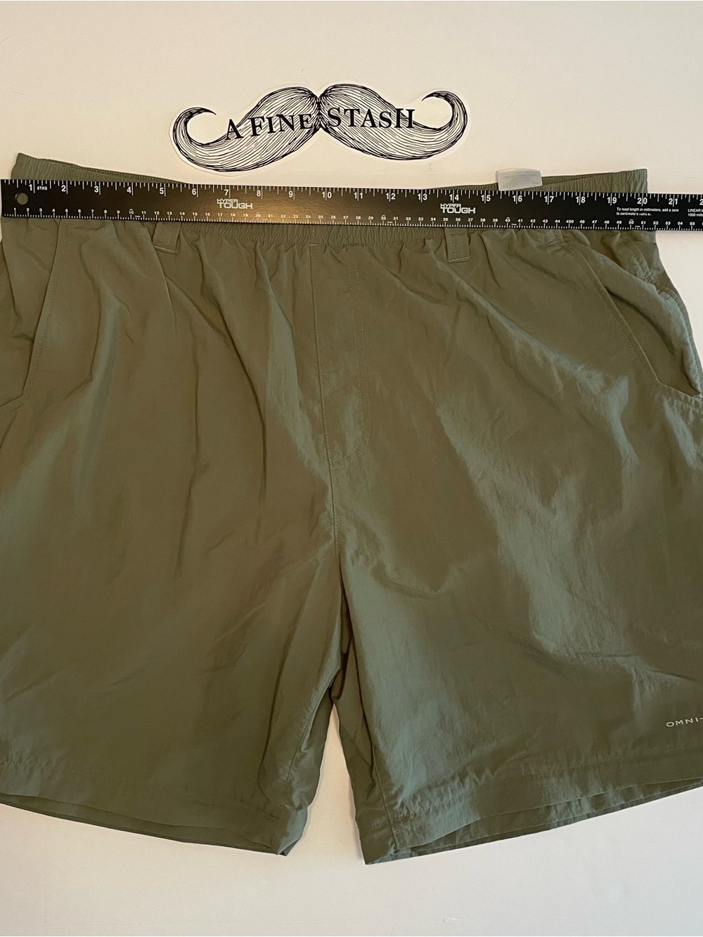 Columbia PFG Palmerston Peak Shorts 2XL Men's Green Mesh Lined Swim